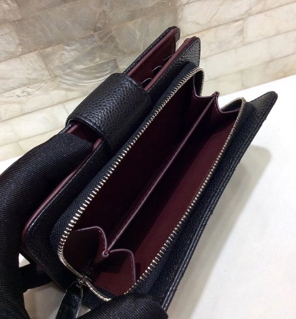 샤넬지갑 캐비어 은장 15CM AS30211