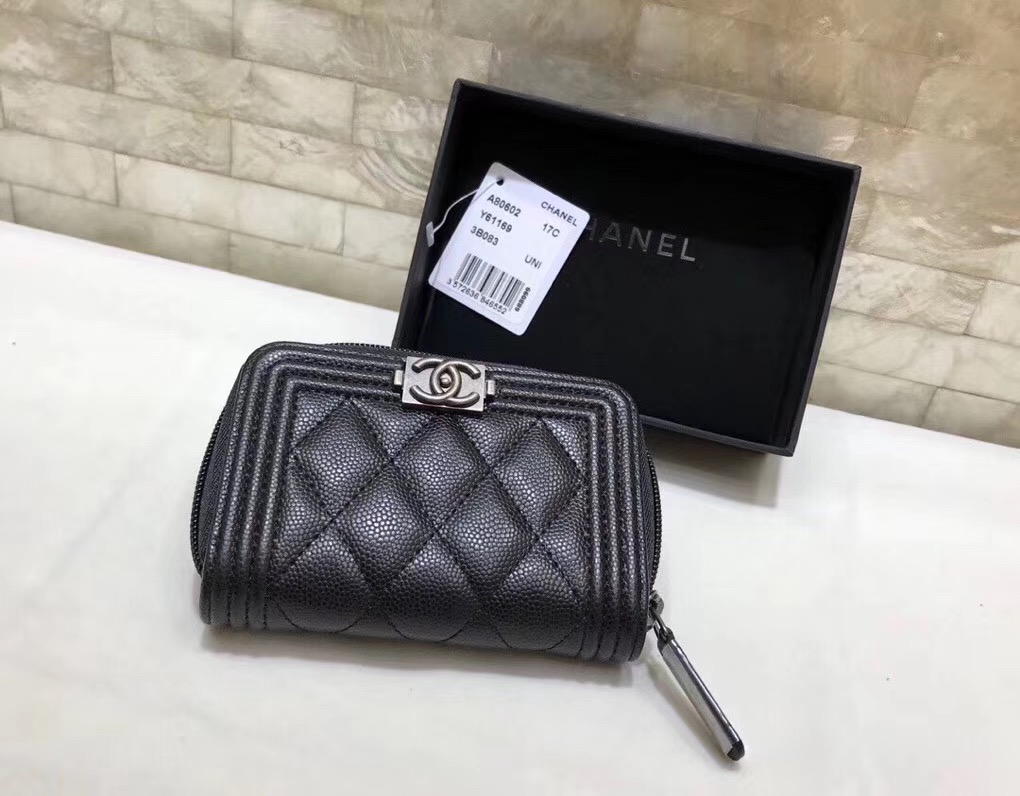 46위 CHANEL 샤넬 카드지갑&동전지갑 은장 10CM AS60026
