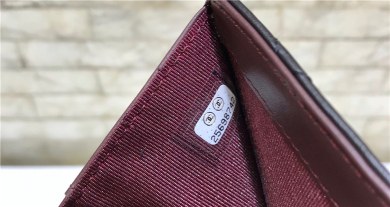 샤넬 램스킨 금장 지갑 C84401