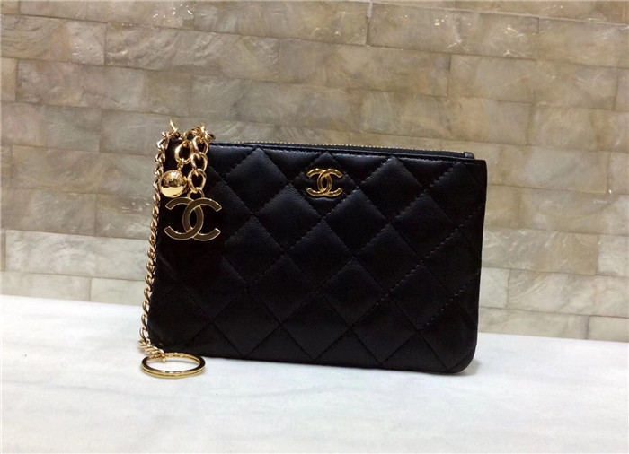 샤넬 램스킨 금장 동전&카드지갑 AS1008-1