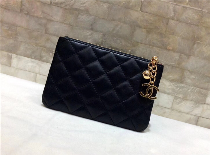 샤넬 램스킨 금장 동전&카드지갑 AS1008-1