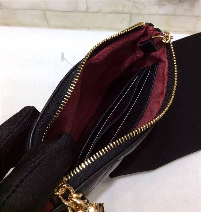 샤넬 램스킨 금장 동전&카드지갑 AS1008-1