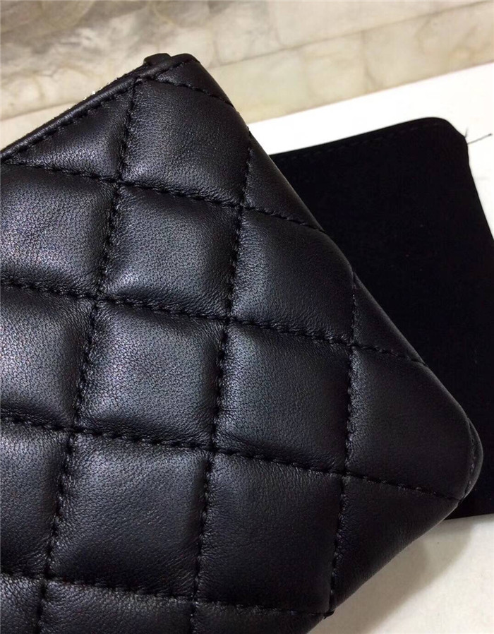 샤넬 램스킨 은장 동전&카드지갑 AS1008-2