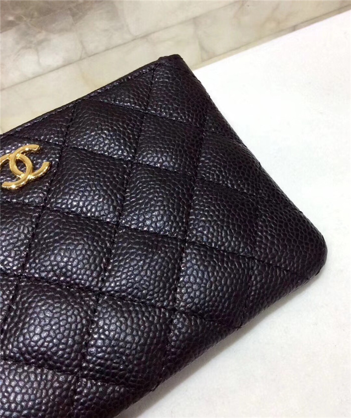 샤넬 케비어 금장 동전&카드지갑 AS1009-2