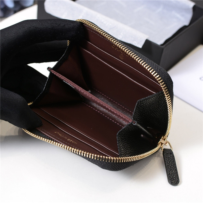 CHANEL 샤넬 캐비어 카드&동전지갑 C0018-1