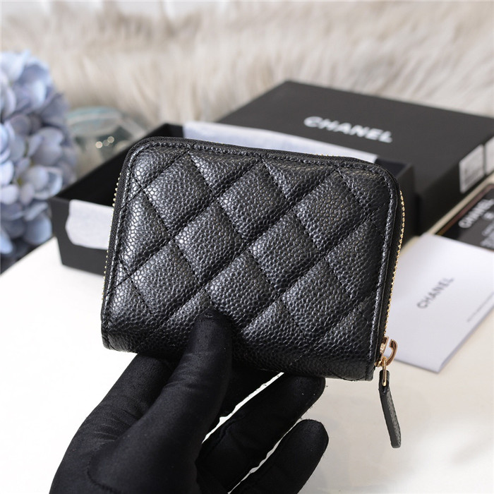 CHANEL 샤넬 캐비어 카드&동전지갑 C0018-1