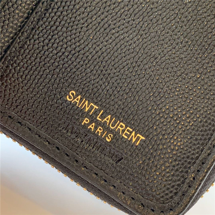  Saint Laurent 생로랑 캐비어 금장 반지갑 Y403723