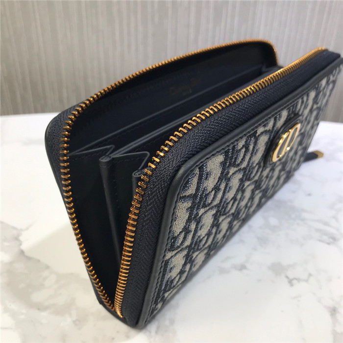 Dior 디올 오블리크 지퍼 장지갑 M017