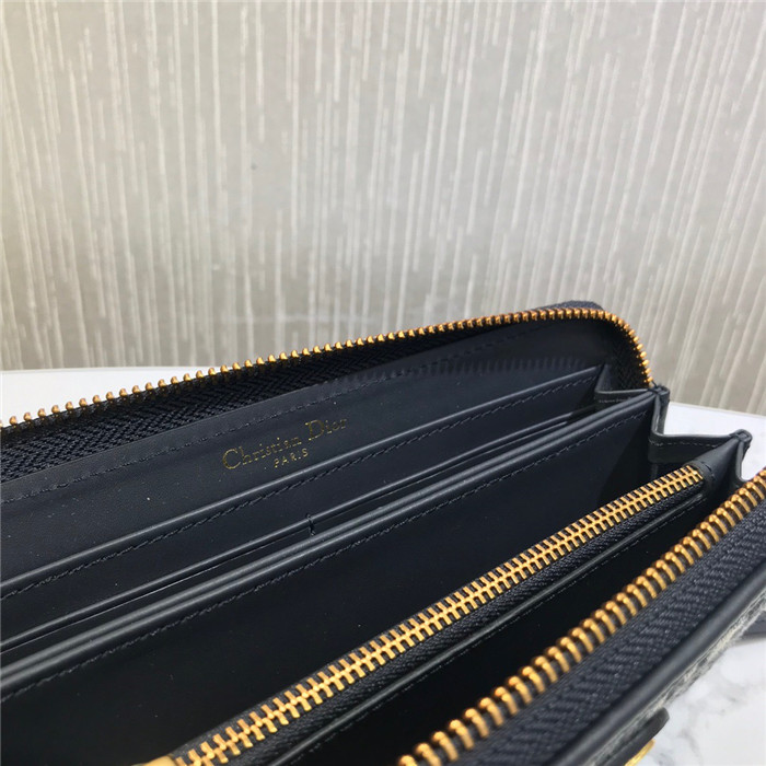 Dior 디올 오블리크 지퍼 장지갑 M017