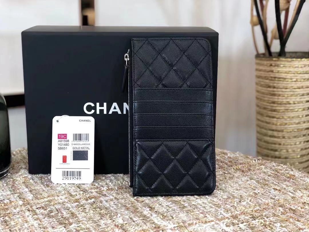 chanel 샤넬 캐비어 카드 지갑