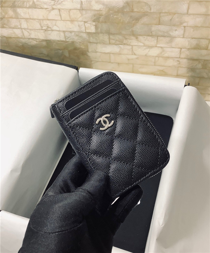  Chanel  샤넬 케비어 카드지갑 AS2106