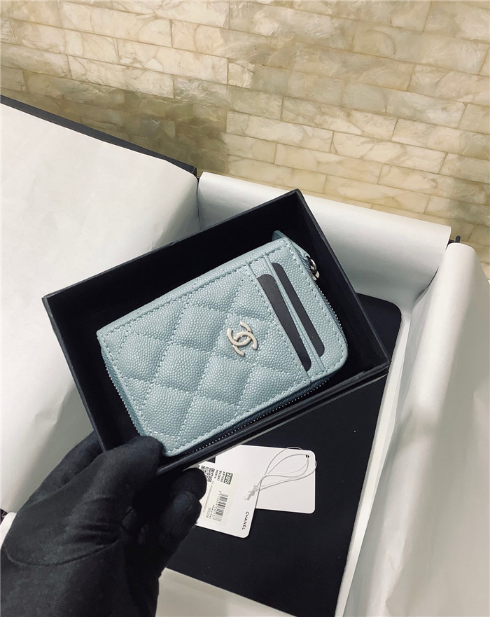 chanel 샤넬 케비어 카드지갑 AS2106