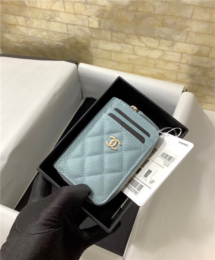 chanel 샤넬 케비어 카드지갑 AS2106