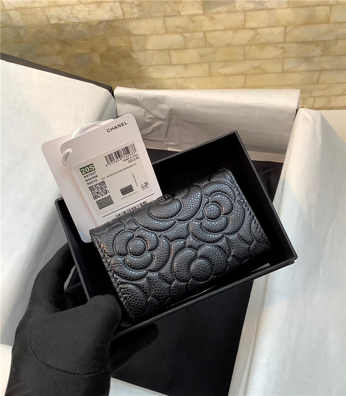 Chanel 샤넬 까멜리아플랩 카드 지갑 C81937