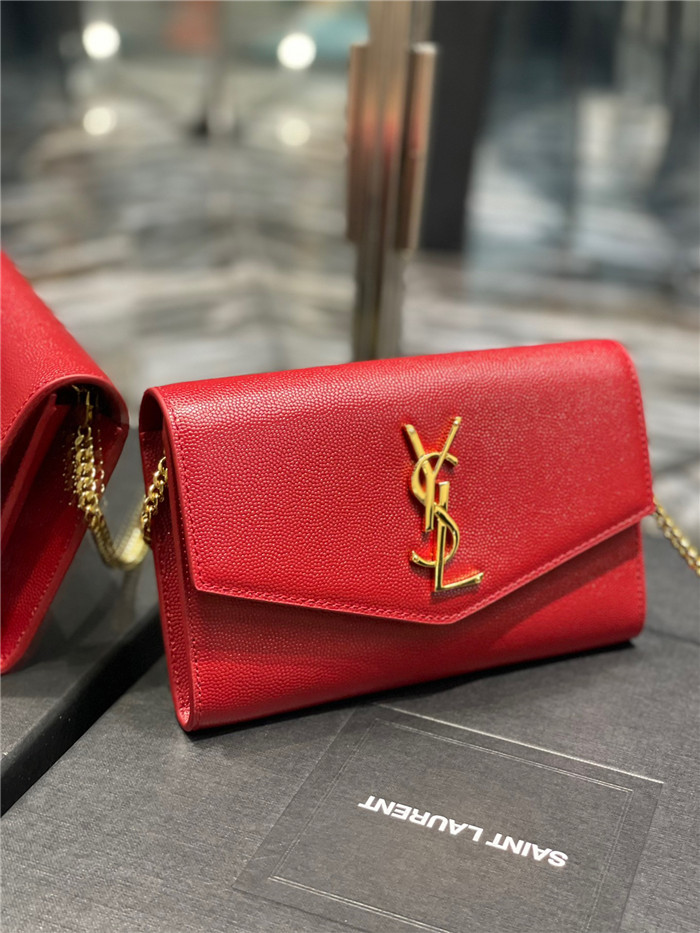 Saint Laurent 생로랑 업타운 엔벨로프 체인 지갑 607788
