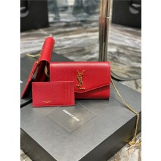 Saint Laurent 생로랑 업타운 엔벨로프 체인 지갑 607788