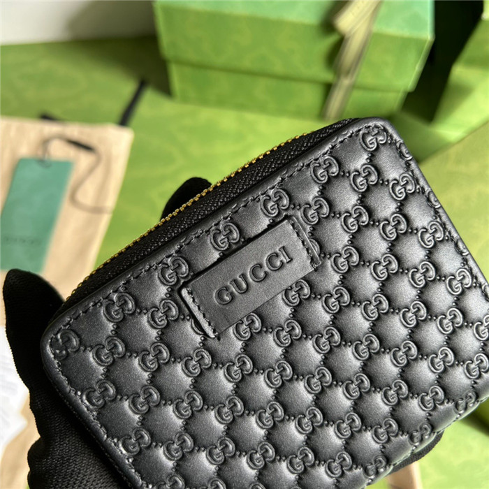 GUCCi 구찌 마이크로시마 지퍼 카드 반지갑 449395