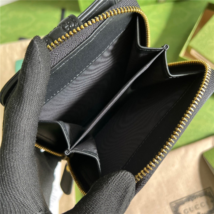 GUCCi 구찌 마이크로시마 지퍼 카드 반지갑 449395