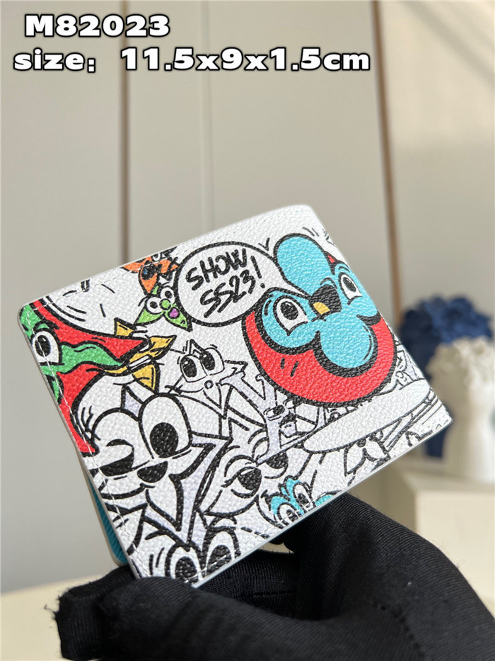  LOUIS VUITTON 루이비통 모노그램 코믹스 멀티플 월렛 M82023