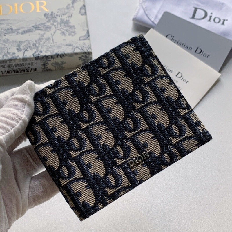  Dior 디올 오블리크 자카드 반지갑