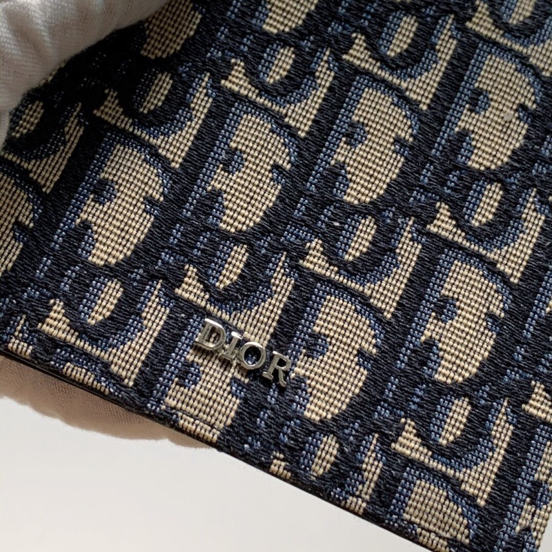  Dior 디올 오블리크 자카드 반지갑