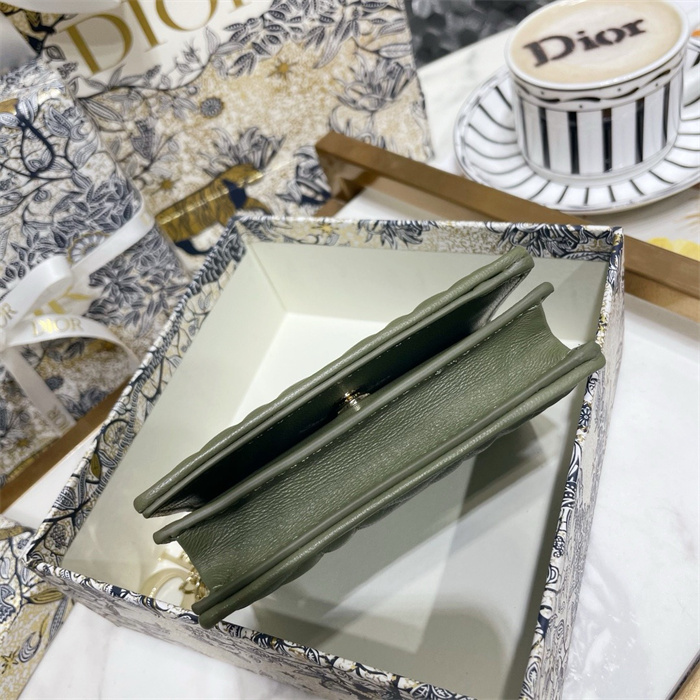 DIOR 디올 에나맬 가죽 반지갑 S0178