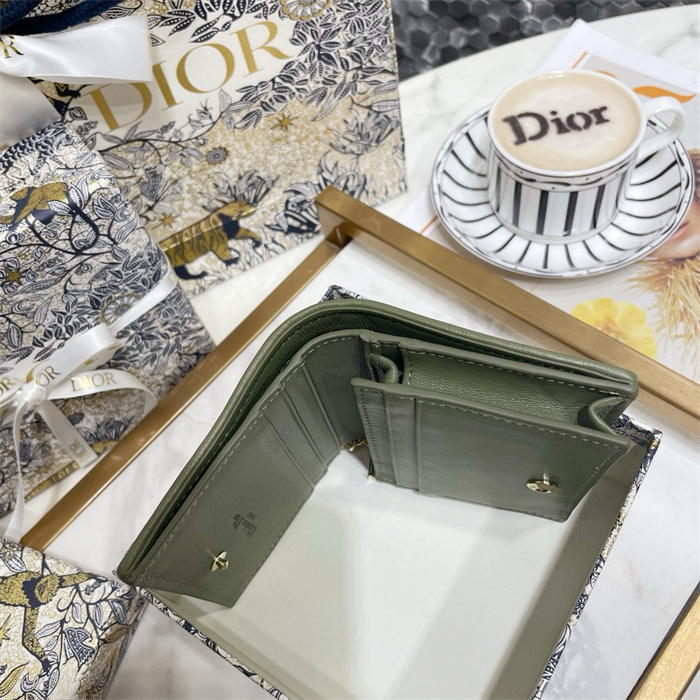 DIOR 디올 에나맬 가죽 반지갑 S0178