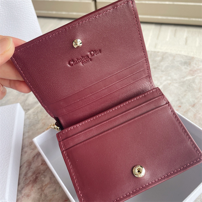 DIOR 디올 에나맬 가죽 반지갑 S0178