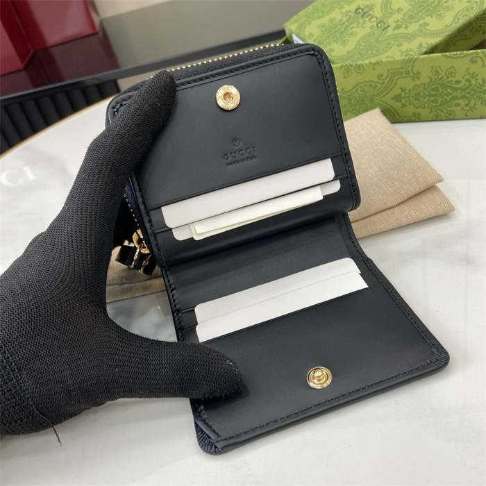 GUCCI 구찌 GG 엠블럼 지퍼 미니 지갑 819131 2COLOR