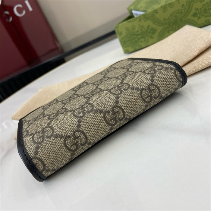 GUCCI 구찌 GG 엠블럼 지퍼 카드 케이스 821804 2COLOR