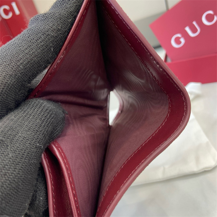 GUCCI 구찌 도그 디테일 GG 미니 반지갑 818767