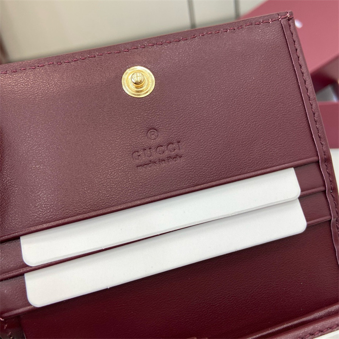 GUCCI 구찌 GG 부엉이 디테일 미니 반지갑 818767