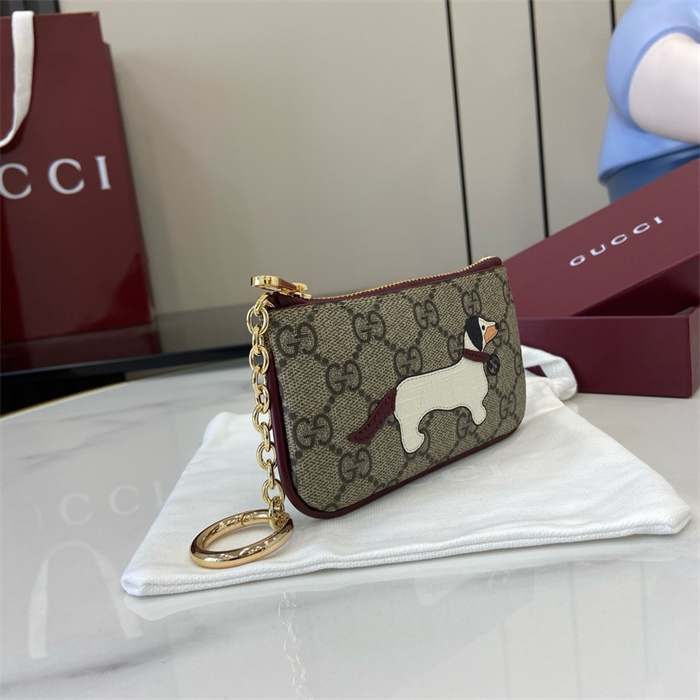 GUCCI 구찌 도그 디테일 GG 키 케이스 818768