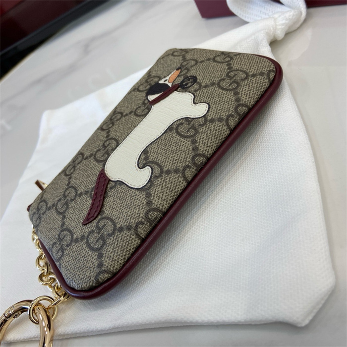 GUCCI 구찌 도그 디테일 GG 키 케이스 818768