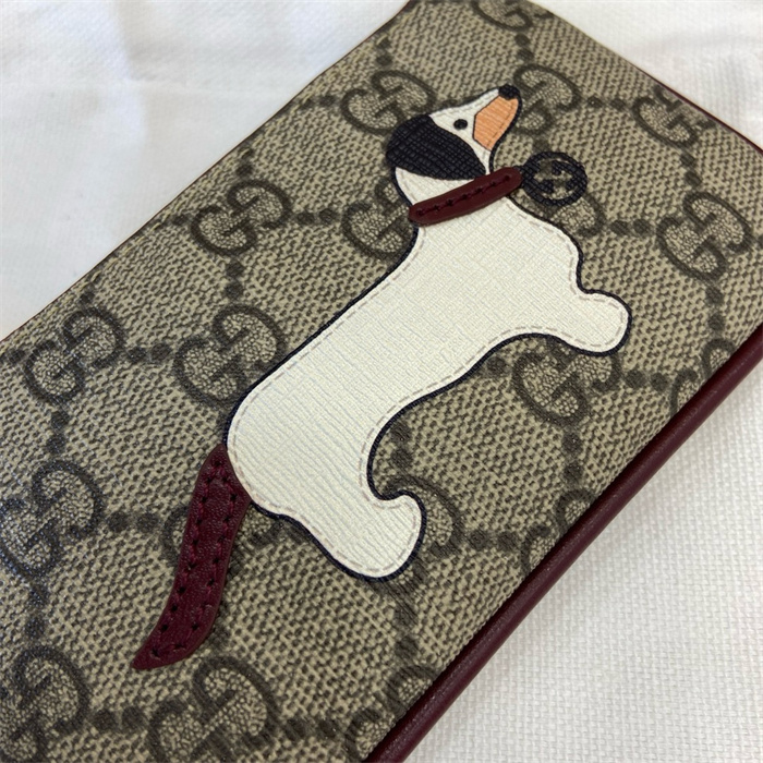 GUCCI 구찌 도그 디테일 GG 키 케이스 818768