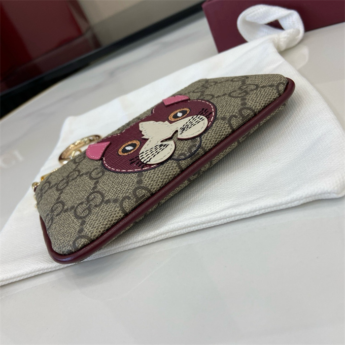 GUCCI 구찌 고양이 디테일 GG 키 케이스 818768