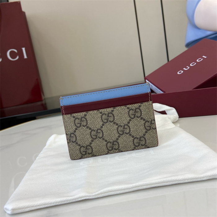 GUCCI 구찌 판다 디테일 바이컬러 GG 카드 케이스 818769