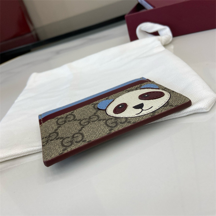 GUCCI 구찌 판다 디테일 바이컬러 GG 카드 케이스 818769