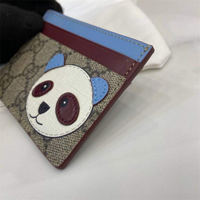 GUCCI 구찌 판다 디테일 바이컬러 GG 카드 케이스 818769