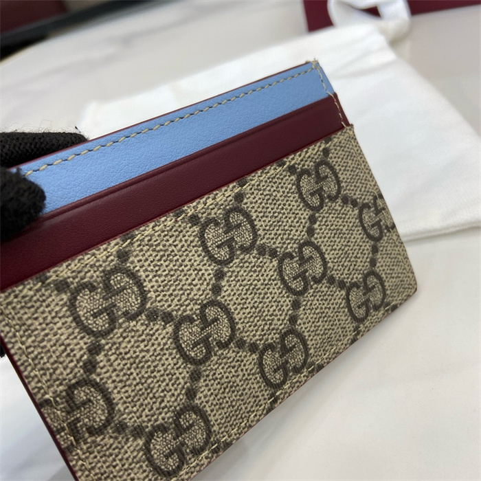 GUCCI 구찌 판다 디테일 바이컬러 GG 카드 케이스 818769